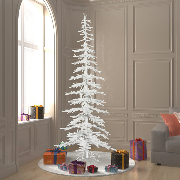 The Holiday Aisle® Flocked Kuna Pine Artificial Christmas Tree Wayfair